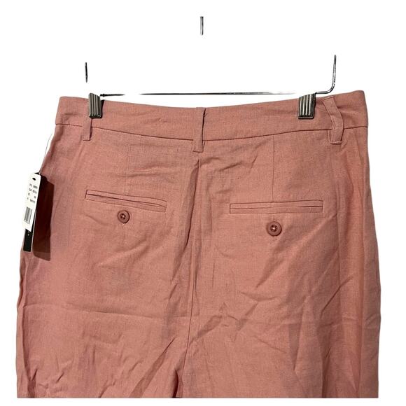 Violets & Roses Stitch Fix Linen Blend Shorts Rose Pink Color Women's Size 6/28 - Picture 6 of 12